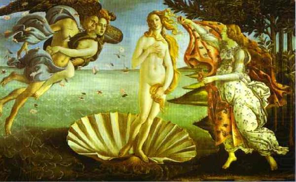 Birth of Venus, Sandro Botticelli